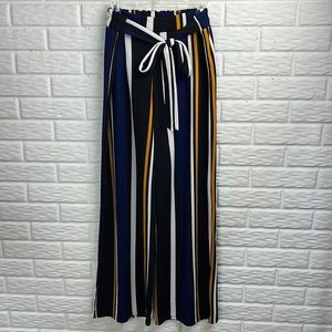 HOT GINGER WIDE LEG STRETCHY PALAZZO PANT WITH WAIST SASH SZ 3X